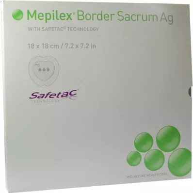 Mepilex Border Sacrum Ag povoj 18x18cm, 5 kom Mepilex Border Sacrum Ag povoj 18x18cm, 5 kom