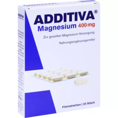 ADDITIVA Magnezij 400 mg filmsko obložene tablete, 30 kosov