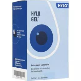 HYLO-GEL Kapljice za oči, 2X10 ml