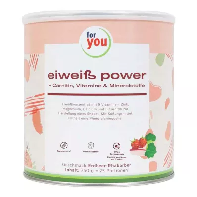 FOR YOU eiweiß power jagoda v prahu, 750 g
