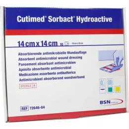 CUTIMED Sorbact Hydroactive kompresi 14x14 cm, 10 kosov