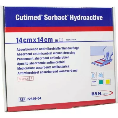 Obkladki Cutimed Sorbact Hydroactive 14x14 cm, 10 kos Obkladki Cutimed Sorbact Hydroactive 14x14 cm, 10 kos