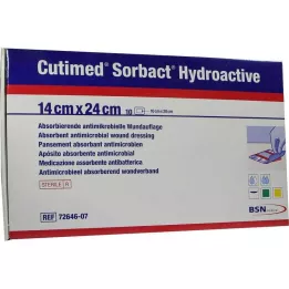 CUTIMED Sorbact Hydroactive kompresi 14x24 cm, 10 kosov