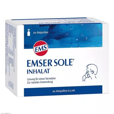 EMSER Raztopina za inhaliranje s slanico za razpršilnik, 20 kosov