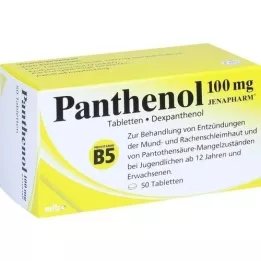 PANTHENOL 100 mg tablete Jenapharm, 50 kosov
