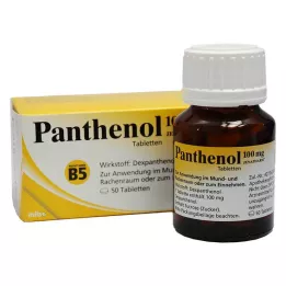 PANTHENOL 100 mg tablete Jenapharm, 50 kosov