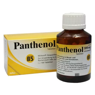 PANTHENOL 100 mg tablete Jenapharm, 100 kosov