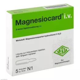 MAGNESIOCARD i.v. raztopina za injiciranje, 5X10 ml