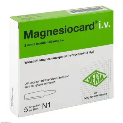 MAGNESIOCARD i.v. raztopina za injiciranje, 5X10 ml