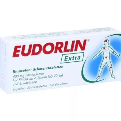 EUDORLIN dodatne tablete proti bolečinam Ibuprofen, 20 kosov