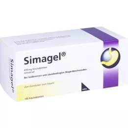 SIMAGEL Žvečljive tablete, 100 kosov