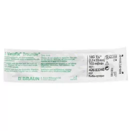 VASOFIX Rjava igla 18 G 33 mm zelena/bela, 1 kos