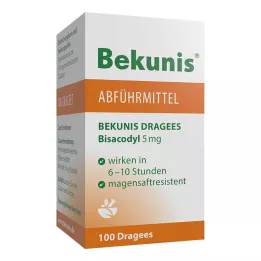 BEKUNIS Dragees Bisakodil 5 mg enterijsko obložene tablete, 100 kosov