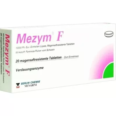 MEZYM F enterične obložene tablete, 20 kosov