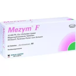 MEZYM F enterične obložene tablete, 50 kosov