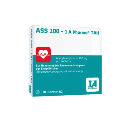 ASS 100-1A Pharma TAH Tablete, 50 kosov