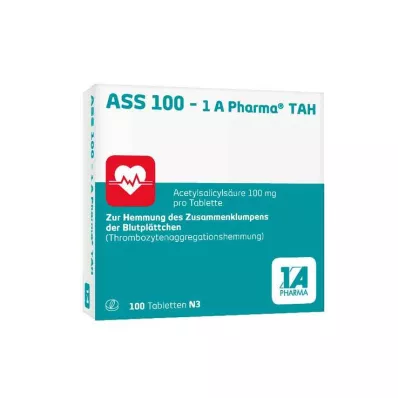ASS 100 1A Pharma TAH tablete, 100 kos ASS 100 1A Pharma TAH tablete, 100 kos