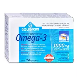 GESUNDFORM Omega-3 1.000 mg Vega Soft Capsules, 100 kapsul
