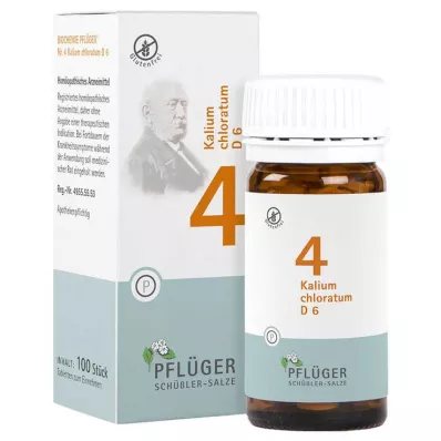 BIOCHEMIE Pflüger 4 Kalijev kloratum D 6 tablet, 100 kapsul