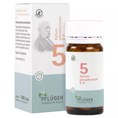 BIOCHEMIE Pflüger 5 Potassium phosphoricum D 6 tablet, 100 kosov BIOCHEMIE Pflüger 5 Potassium phosphoricum D 6 tablet, 100 kosov