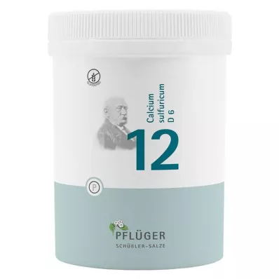 Biokemija Pflueger 12 Calcium sulfuricum D 6 tablet, 1000 kos Biokemija Pflueger 12 Calcium sulfuricum D 6 tablet, 1000 kos