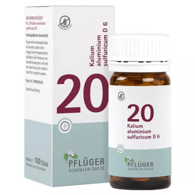 Biokemija Pflueger 20 Potassium aluminium sulfuricum D 6 tablet, 100 kos