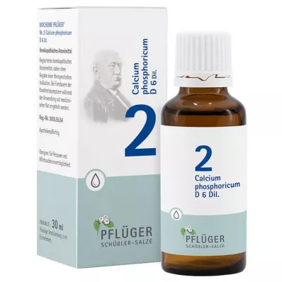 Biokemija Pflueger 2 Calcium phosphoricum D 6 kapljic, 30 ml