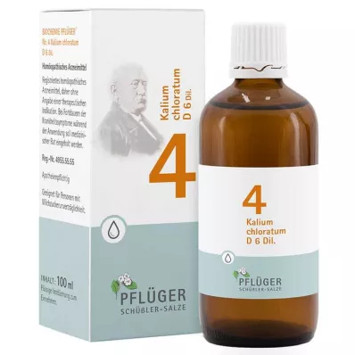 Biokemija Pflueger 4 Potassium chloratum D 6 kapljic, 100 ml Biokemija Pflueger 4 Potassium chloratum D 6 kapljic, 100 ml