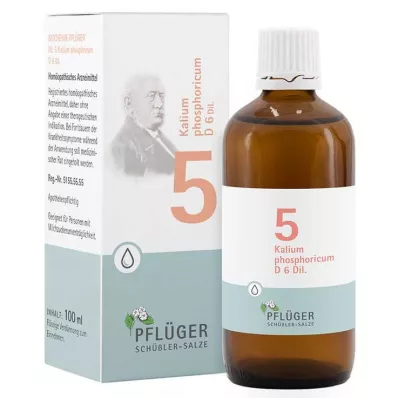 BIOCHEMIE Pflüger 5 Potassium phosphoricum D 6 kapljično, 100 ml