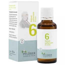BIOCHEMIE Pflüger 6 Potassium sulphuricum D 6 kapljic, 30 ml