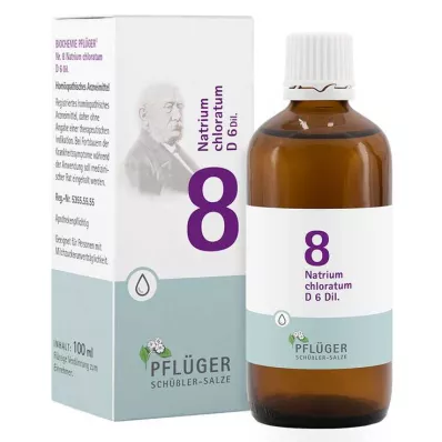 BIOCHEMIE Pflüger 8 Natrium chloratum D 6 kapljic, 100 ml
