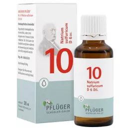 BIOCHEMIE Pflüger 10 Natrium sulfuricum D 6 kapljica, 30 ml