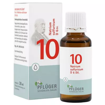 Biokemija Pflueger 10 Natrum sulfuricum D 6 kapljic, 30 ml Biokemija Pflueger 10 Natrum sulfuricum D 6 kapljic, 30 ml