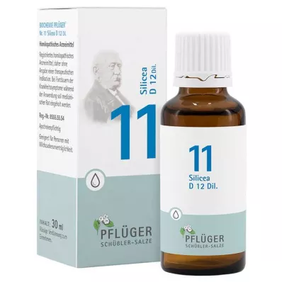 BIOCHEMIE Pflüger 11 Silicea D 12 kapljic, 30 ml