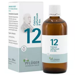BIOCHEMIE Pflüger 12 Calcium sulphuricum D 6 kapljično, 100 ml