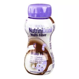 NUTRINIDRINK MultiFibre z okusom čokolade, 200 ml