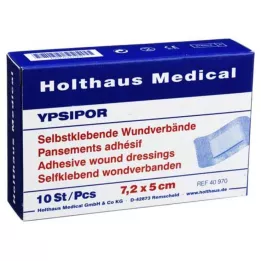 WUNDVERBAND Ypsipor sterilni 5x7,2 cm, 10 kosov