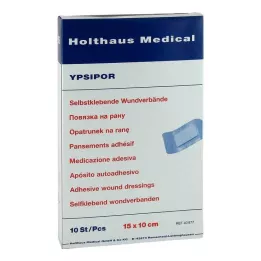 WUNDVERBAND Ypsipor sterilni 10x15 cm, 10 kosov