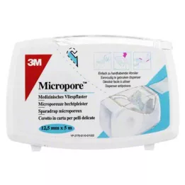 MICROPORE Obliž iz flisa 1,25 cmx5 w.Abr.1530NP-0SD, 1 kos