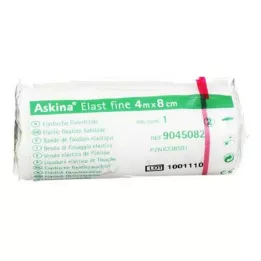 ASKINA Elast Fine bandaža 8 cmx4 m, zavita v celofan, 1 kos