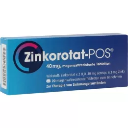 ZINKOROTAT POS enterične obložene tablete, 20 kosov