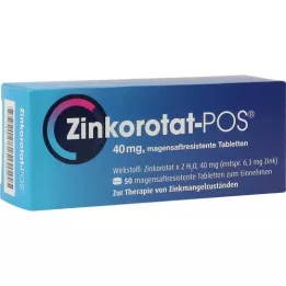 ZINKOROTAT POS enterične obložene tablete, 50 kosov