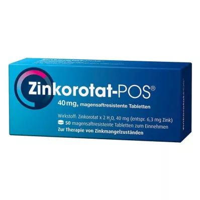 ZINKOROTAT POS enterične obložene tablete, 50 kosov