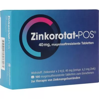 ZINKOROTAT POS enterične obložene tablete, 100 kosov