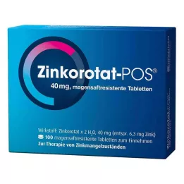 ZINKOROTAT POS enterične obložene tablete, 100 kosov