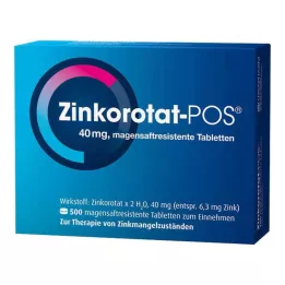 ZINKOROTAT POS enterične obložene tablete, 500 kosov