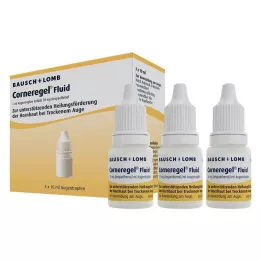 CORNEREGEL Tekoče kapljice za oči, 3X10 ml