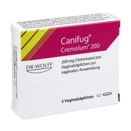 CANIFUG Cremolum 200 vaginalne svečke, 3 kosi