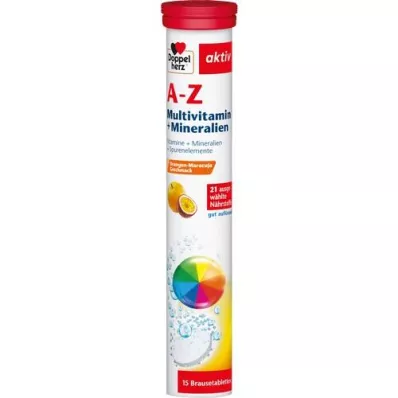 DOPPELHERZ A-Z Multivitamin+Mineral šumeče tablete, 15 kosov