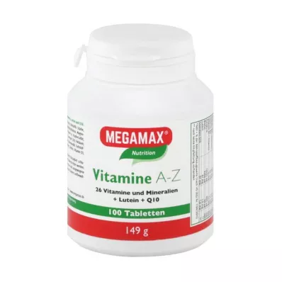 MEGAMAX Vitamini A-Z+Q10+Lutein Tablete, 100 kapsul MEGAMAX Vitamini A-Z+Q10+Lutein Tablete, 100 kapsul